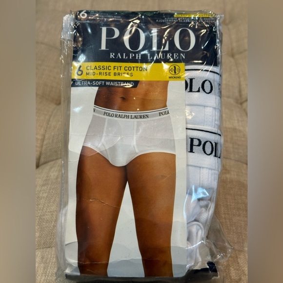 Polo Ralph Lauren Other - Men’s Polo Ralph Lauren Classic Fit Cotton Mid-Rise Briefs-6PACK Size 2XL, White